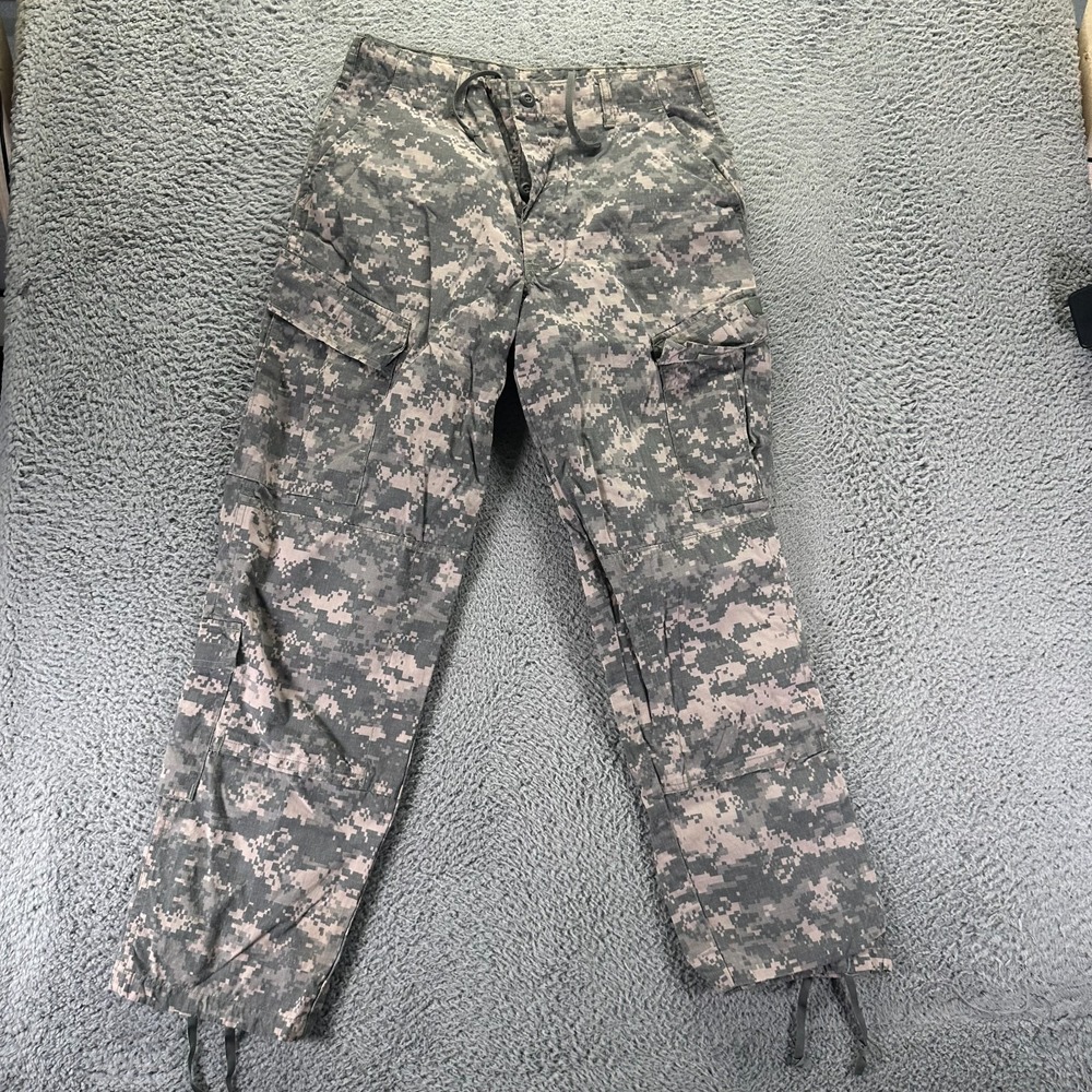 Propper Pant Mens M(36x32) Green Camouflage Rayon Cargo Straight Button-Fly Army